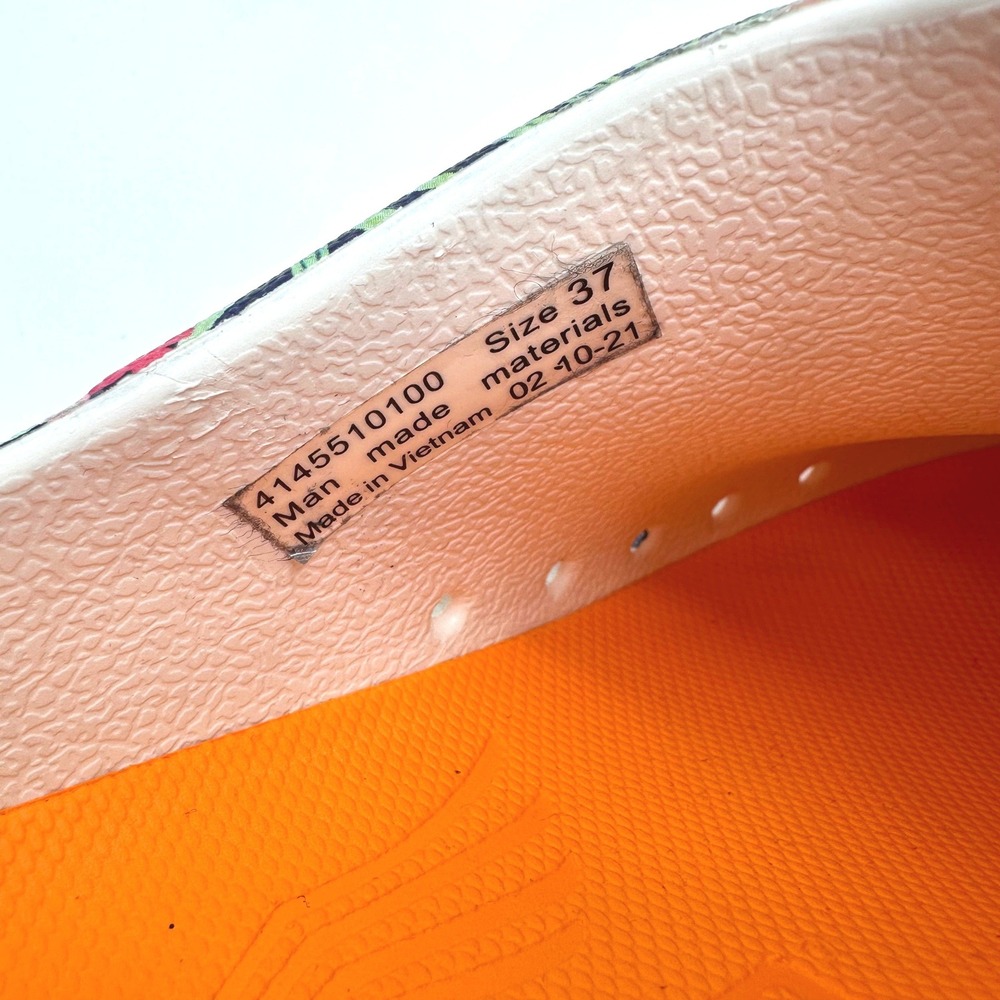 Dansko Kane Pineapple Floral Eva Open Back Clogs Navy Orange Tropical 37/6.5-7 - Picture 7 of 9